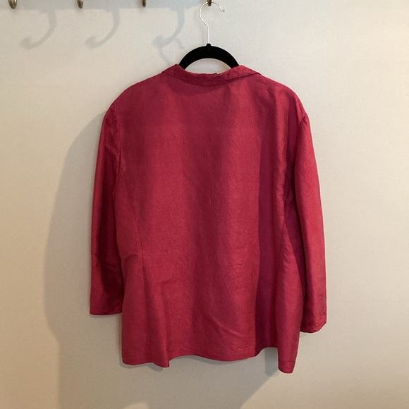 Eileen Fisher silk jacket 🩷 large - Picture 6 of 12